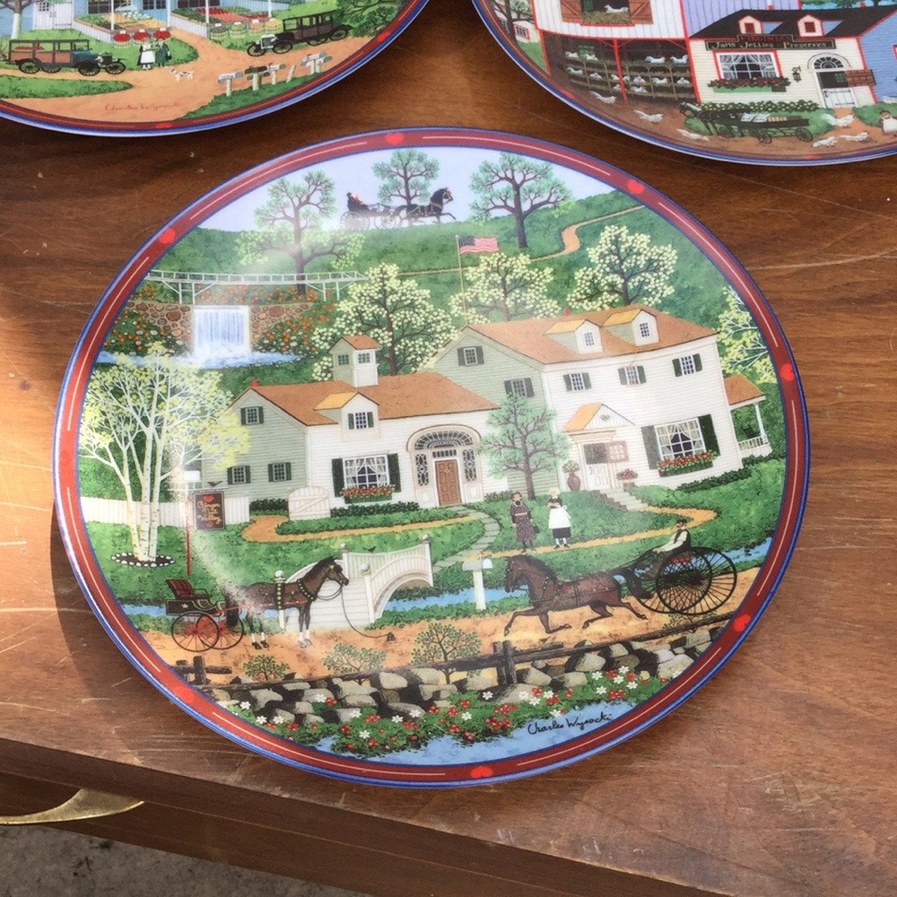 Charles Wysocki Antique plate
